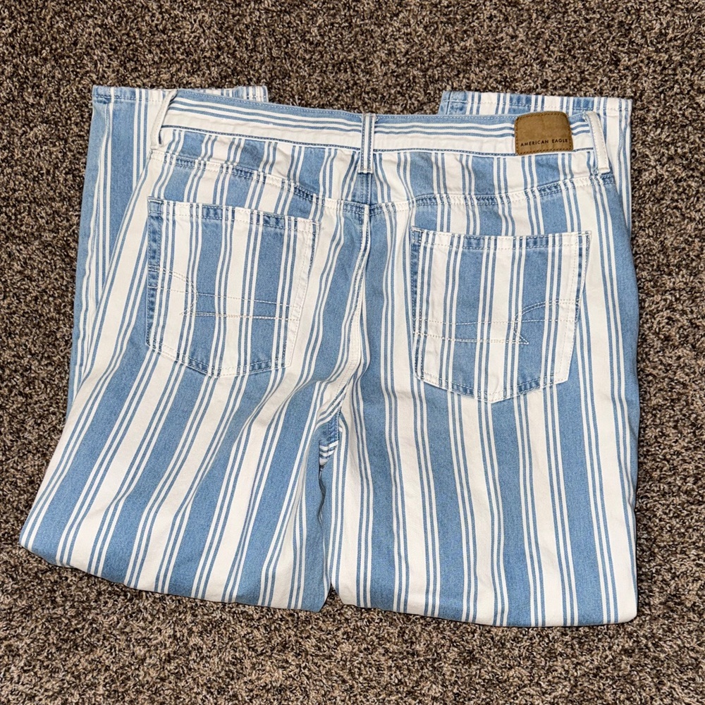 American Eagle Striped Mom Jean size 12R